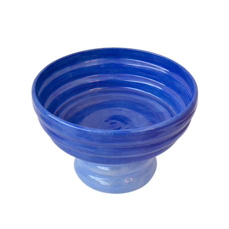 Pedastal Bowl Blue by Florence Mytum Ceramics