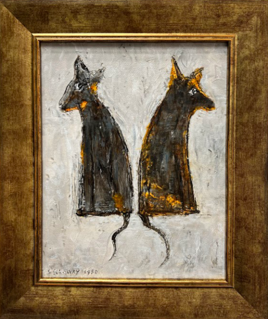 Two Dogs by L.S. Lowry by Peter Osborne