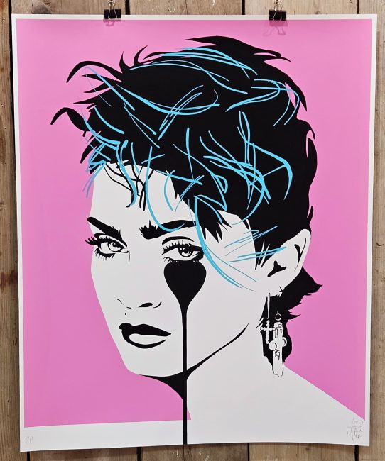 Madonna Lucky Star Teal Pink by Pure Evil