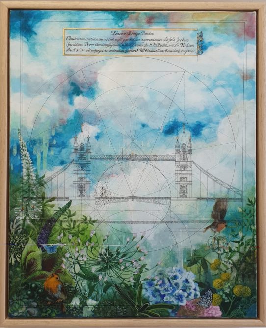 Tower Bridge Floral by Marco Araldi