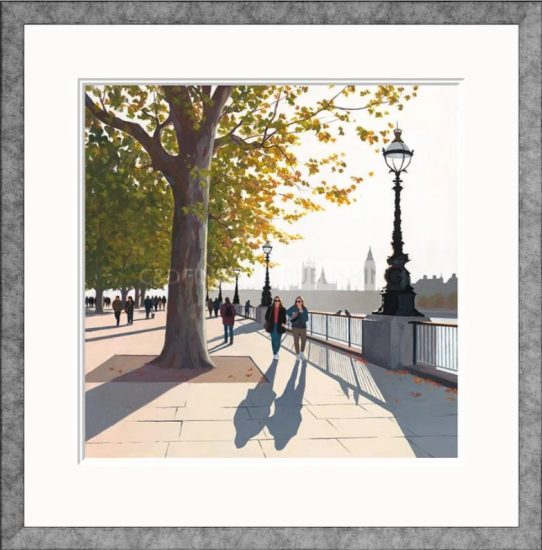 Early Autumn on the Queen's Walk by Jo Quigley