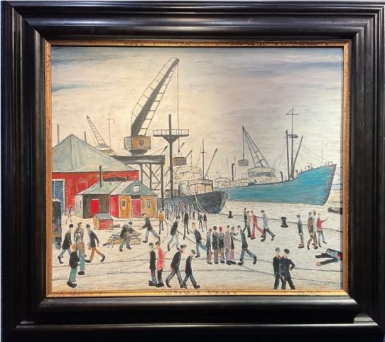 Glasgow Docks by Peter Osborne Veteran artist