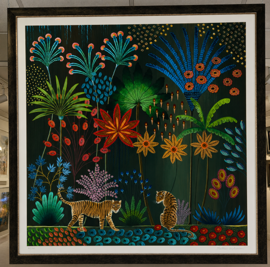 Tigers in the Jungle framed