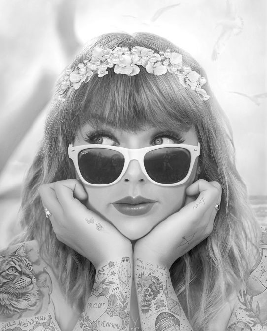 Champagne Problems B&W by JJ Adams